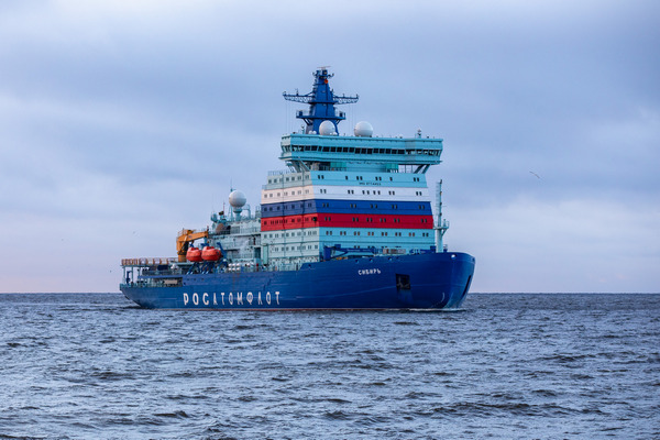 Второй мощнейший ледокол в мире отправился на работу в Арктику